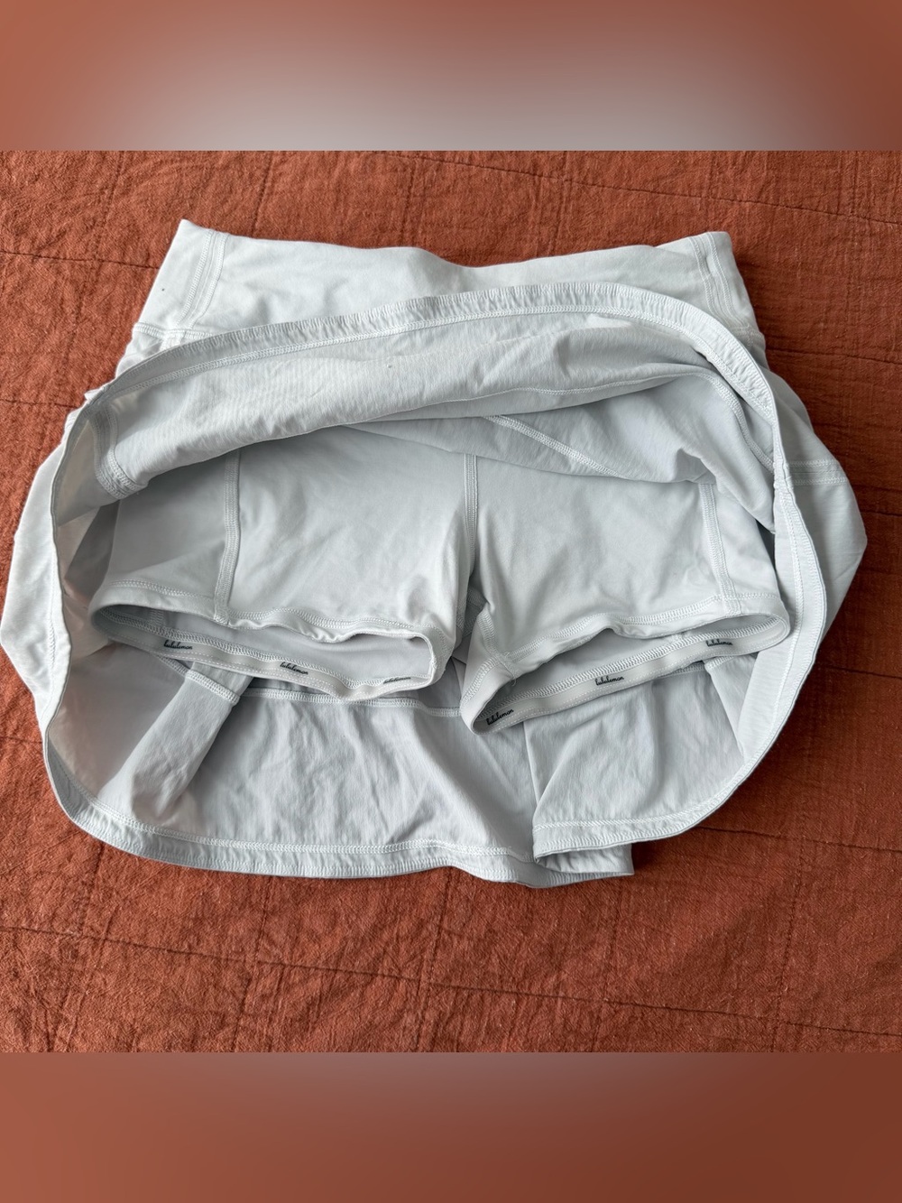 Lululemon Pace Rival Skirt (Tall) *4-way Stretch 15" White 4 Tennis Skort W8A85T - Picture 2 of 10
